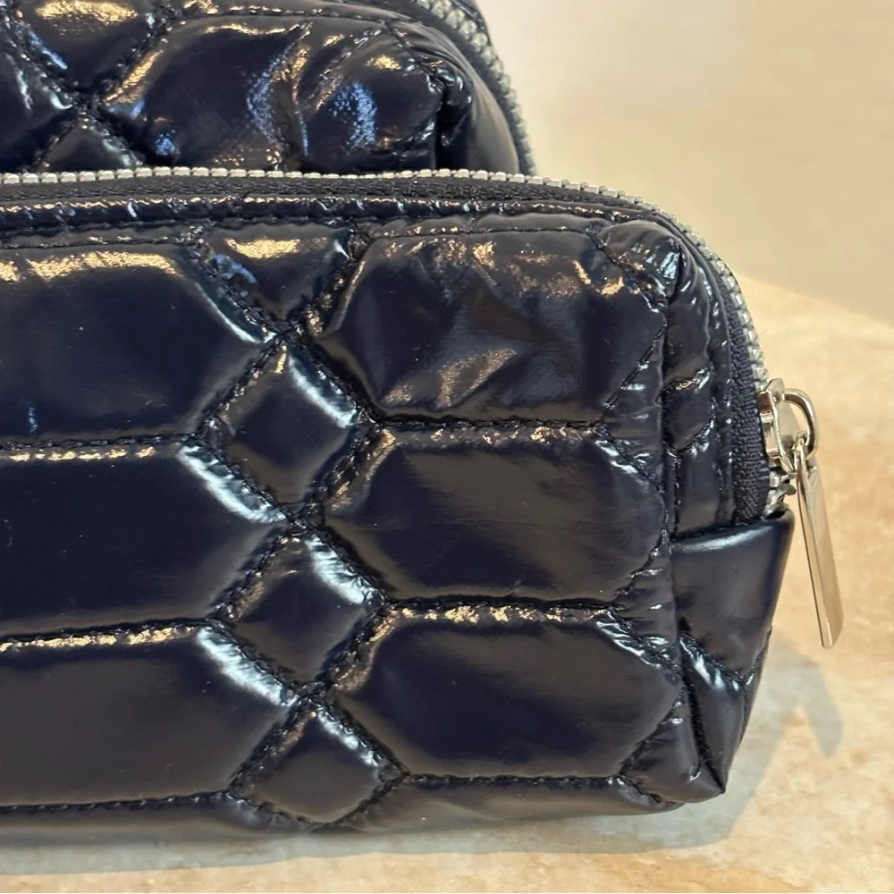 Aimee Kestenberg diamond python quilt nylon makeup toiletry bags